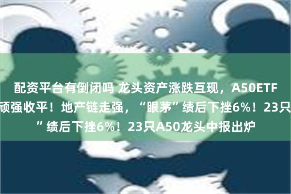 配资平台有倒闭吗 龙头资产涨跌互现，A50ETF华宝（159596）顽强收平！地产链走强，“眼茅”绩后下挫6%！23只A50龙头中报出炉