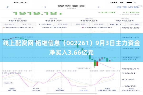 线上配资网 拓维信息（002261）9月3日主力资金净买入3.66亿元